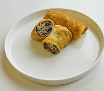 Блины с курицей и грибами