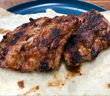 Свиные ребрышки BBQ на мангале