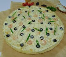 Пицца Морская с кальмаром