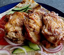 Шашлык из куриного бедра без кости