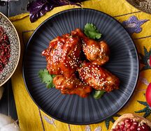 Куриные крылышки по-бухарски