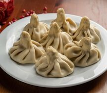 Хинкали с курицей и грибами