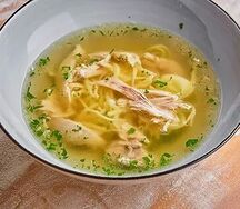 Куринный бульон с лапшой опохмел