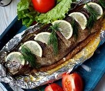 Форель радужная с рисом ризото