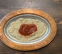 Белый соус из баклажана