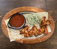 Шашлык из крылышек цыпленка 