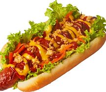 Хот-дог с сосиской