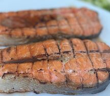 Сёмга на мангале (шашлык)
