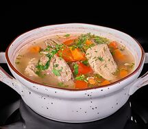 Томленая баранина с овощами