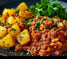 Жаркое по-болонски с курицей