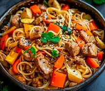 Wok со свининой