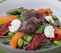 Салат с печенью индейки