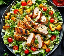 Салат Цезарь с курицей 