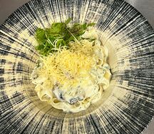 Паста Феттуччине с курицей и грибами