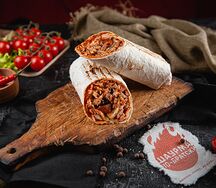 С красным соусом и свининой мини