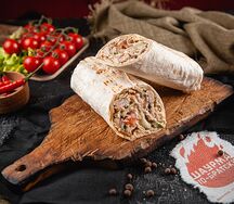 С чесночным соусом и свининой мини