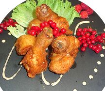 Хрустящие куриные голени без кости