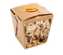 Паста с курицей и грибами
