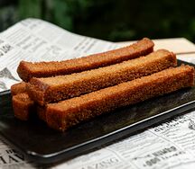 Гренки ржаные с чесноком 