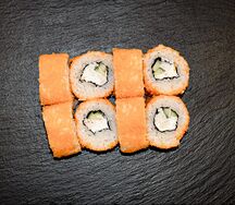 Масаго с крабом