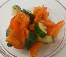 Салат овощной с маслом