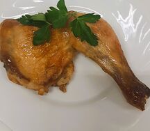 Окорок цыпленка жареный