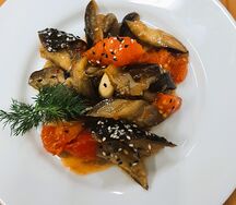 Баклажаны в кисло-сладком соусе