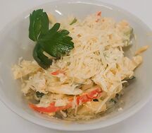 Салат из крабовых палочек со свежим огурцом