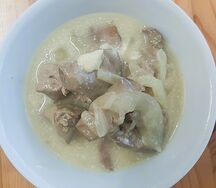 Печень куриная в сливках