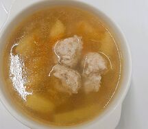 Суп картофельный с фрикадельками