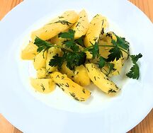Картофель отварной с зеленью