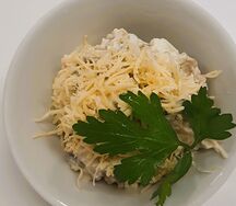 Салат Курица с грибами