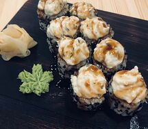 Ролл Курица терияки в сырном соусе