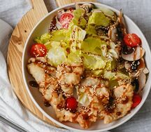 Салат с осьминогами