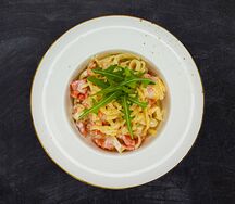 Паста Сливочная с сёмгой и креветкой