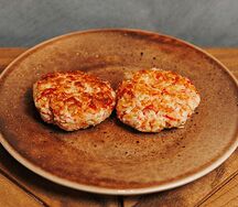 Крабовая котлетка с креветкой