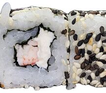 Ролл с крабом и кунжутом