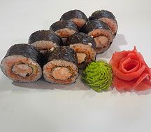 Теплый лосось-креветка