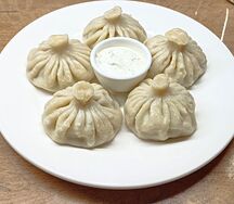 Хинкали вареные cвинo-говяжьи