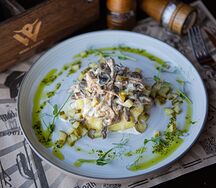 Бефстроганов с грибами