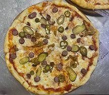 С охотничьими колбасками и грибами