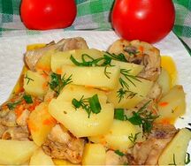 Жаркое из домашней курицы