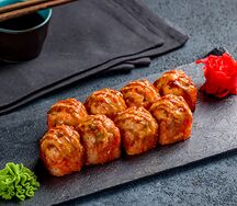 Запеченный сырный с лососем