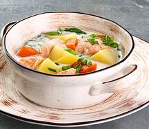 Финская уха с семгой