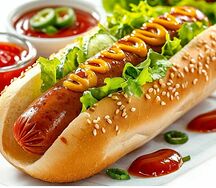 Хот-дог Куриный острый