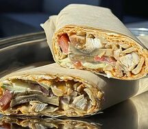 Шаурма куриная с грибами и сыром М