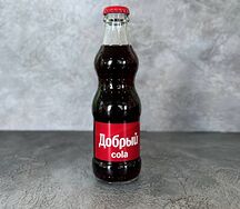 Добрый Кола в стеклянной бутылке 