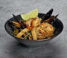 Wok-рис с морепродуктами