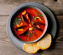 Суп с морепродуктами