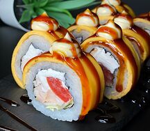 Ролл Запеченный с сыром и курицей
